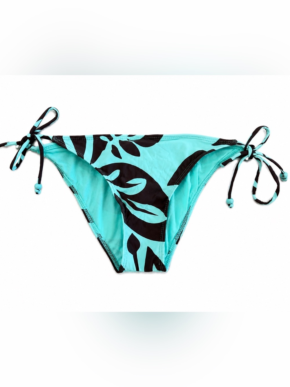 O’Neill Bliss In Bali Tie Side Bikini Bottom Medium NWT Aqua Brown Swim